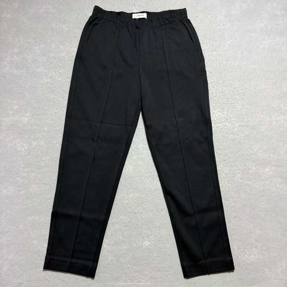 Everlane The Dream Pant Black Knit Tapered Leg Minimalist Professional Sz Medium